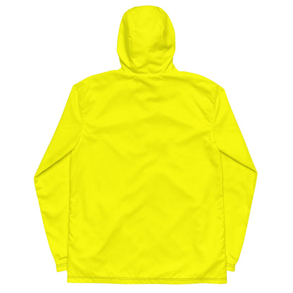 Back of yellow jacket.