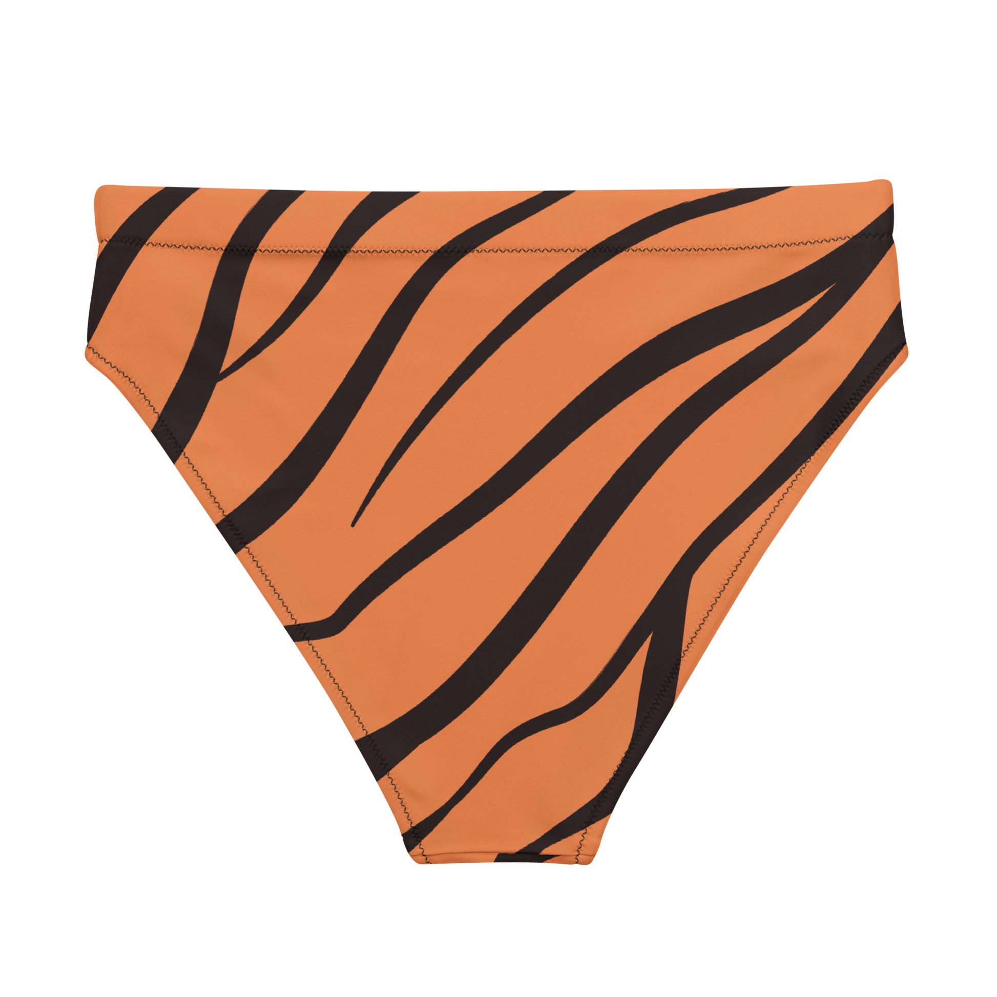 Back of bikini bottom with tiger skin design.