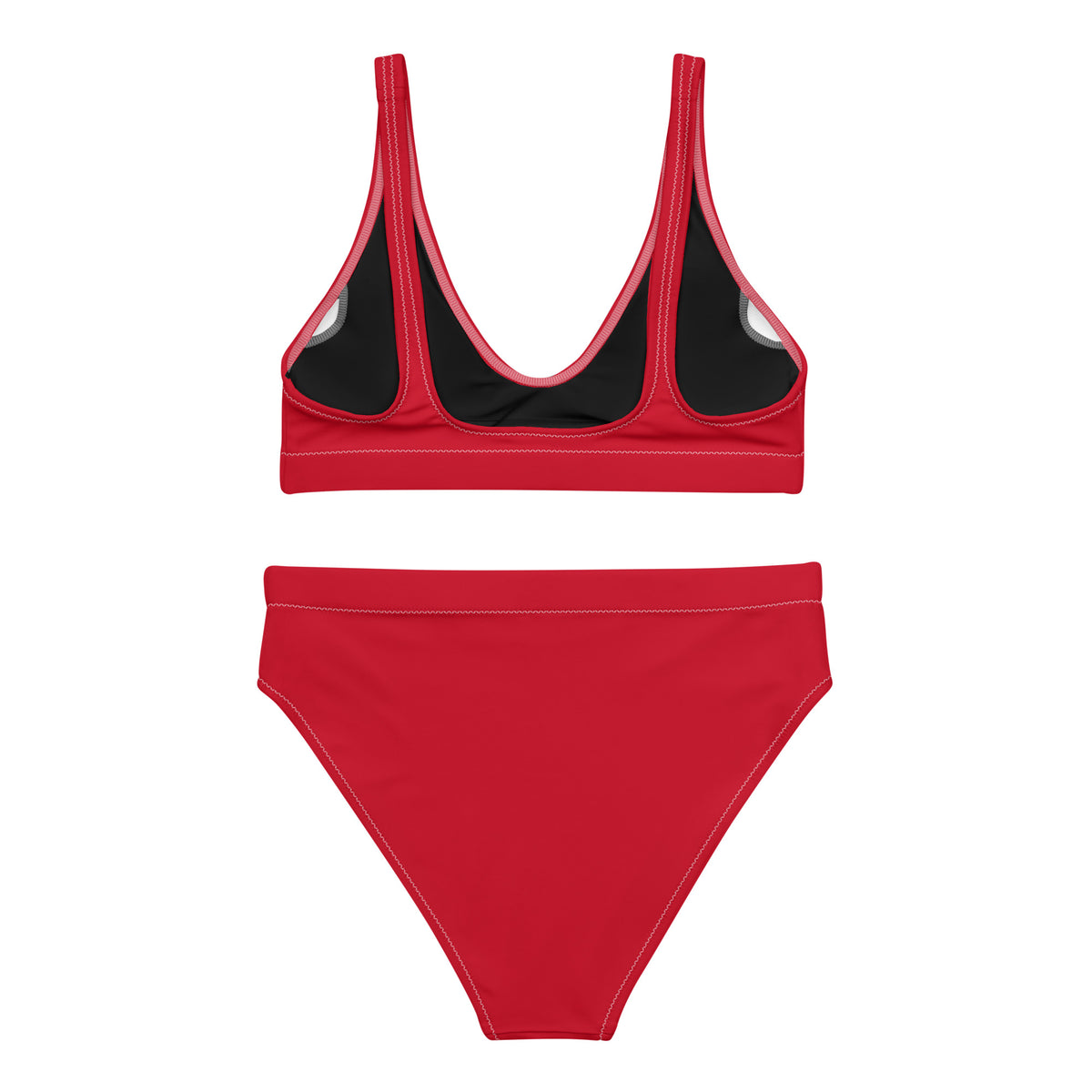 Back of red bikini