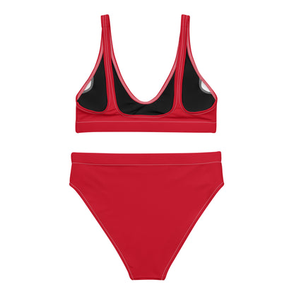 Back of red bikini
