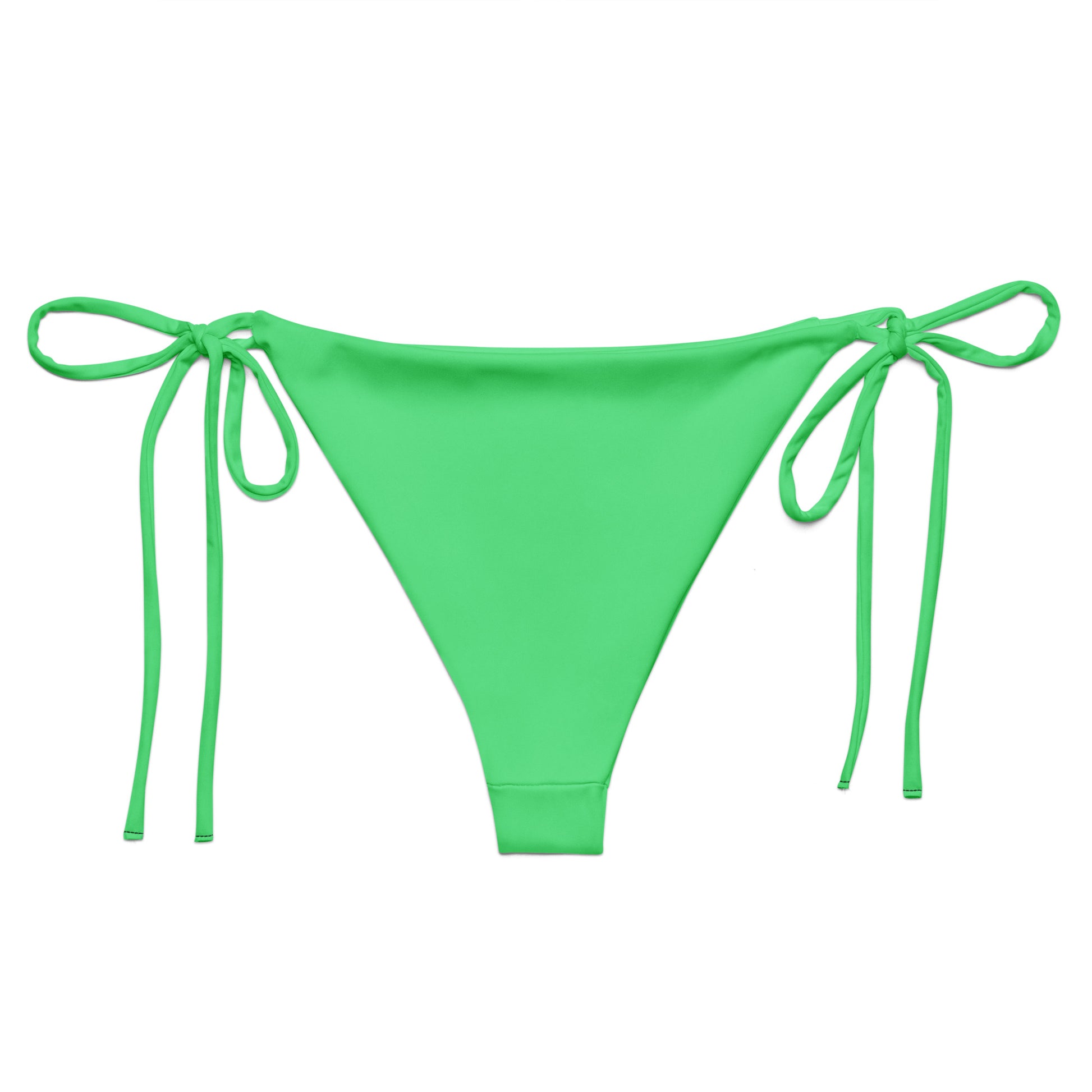 Back of green bikini bottom.