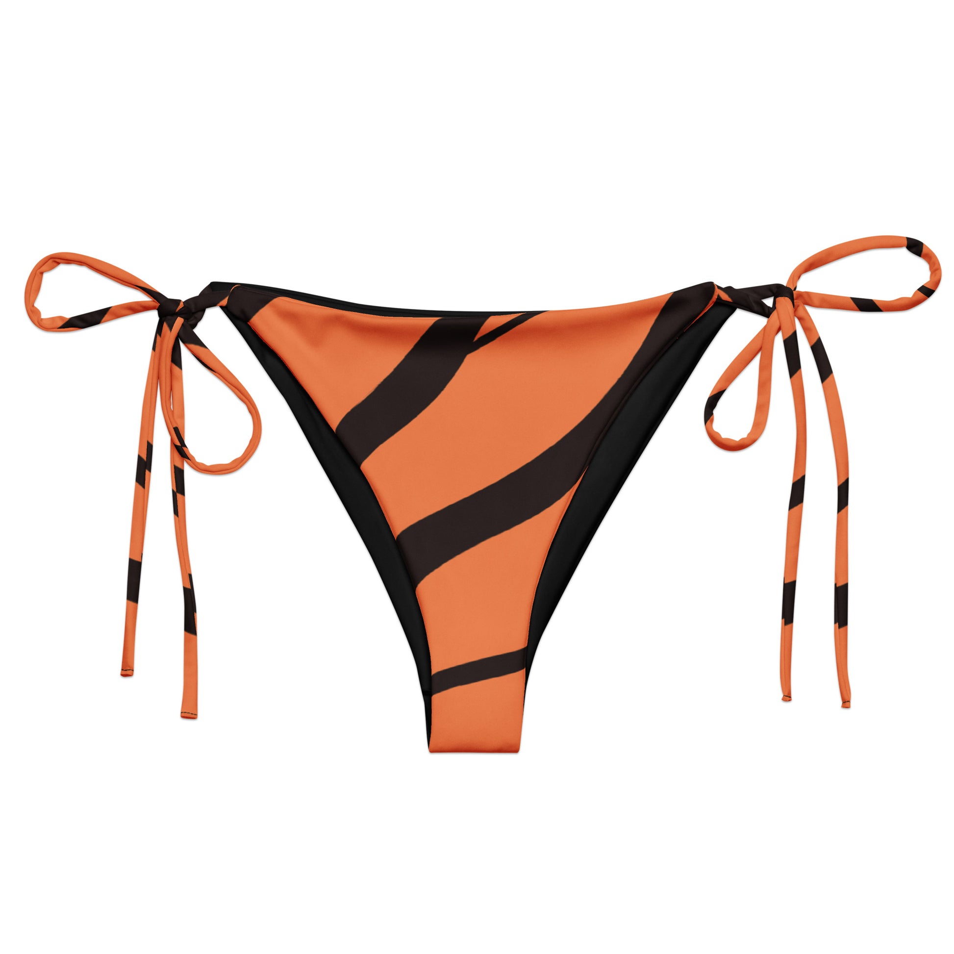 Bikini bottom with tigerskin design.