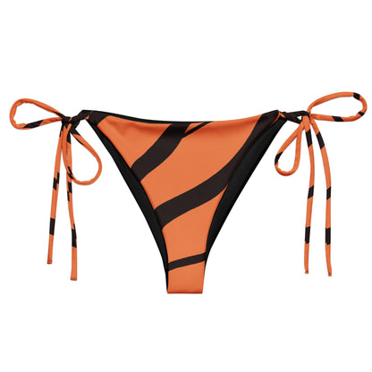 Bikini bottom with tigerskin design.