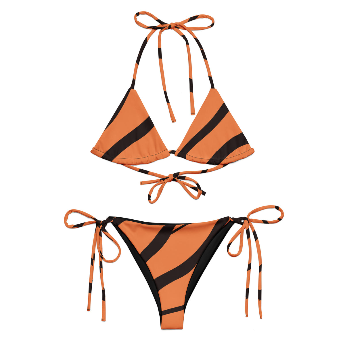 Bikini with tigerskin design.