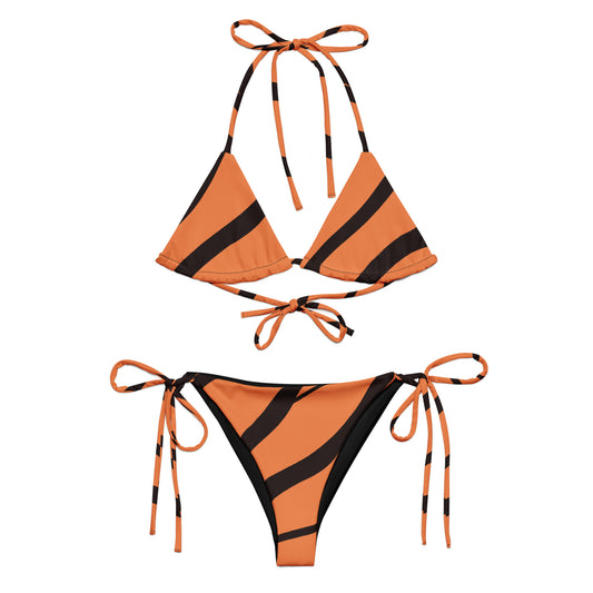 Bikini with tigerskin design.