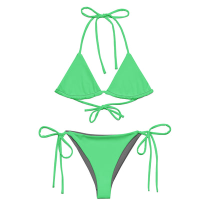 Green bikini.
