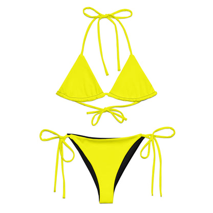 Yellow bikini.
