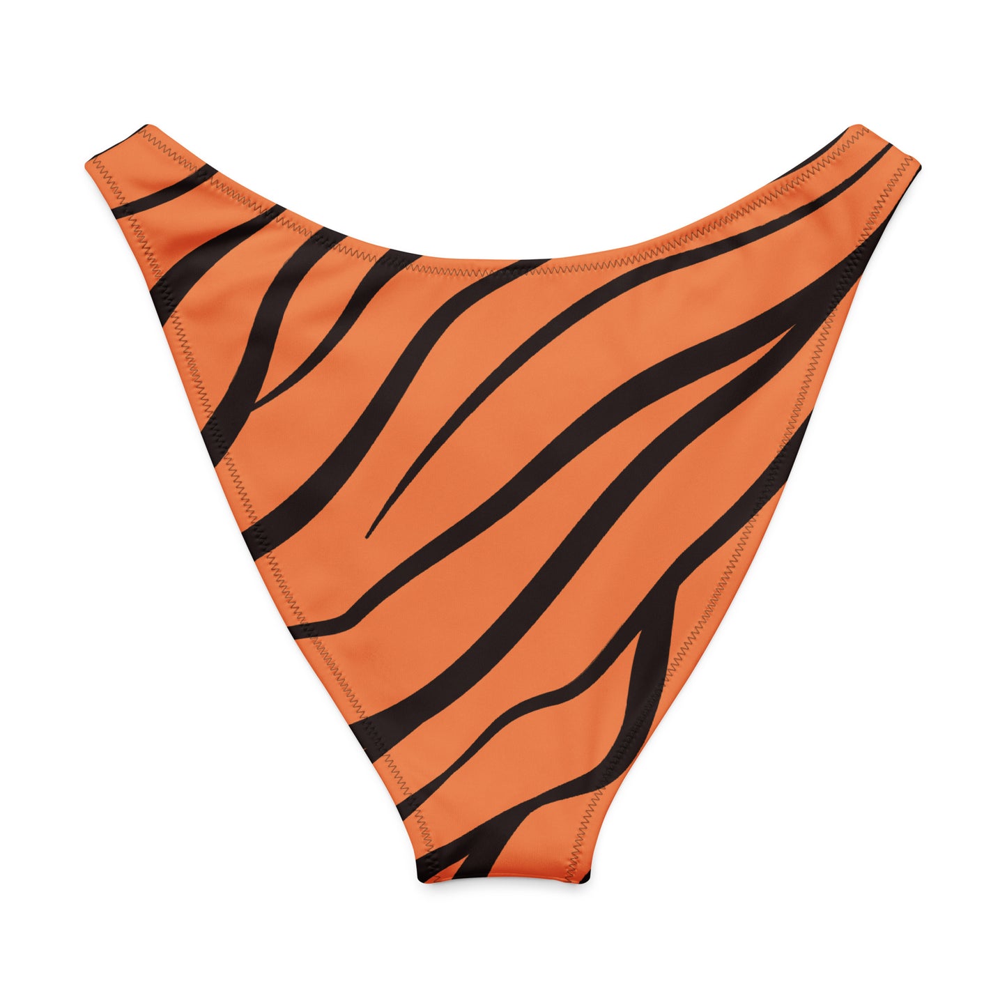 Back of bikini bottom with tiger-skin design.