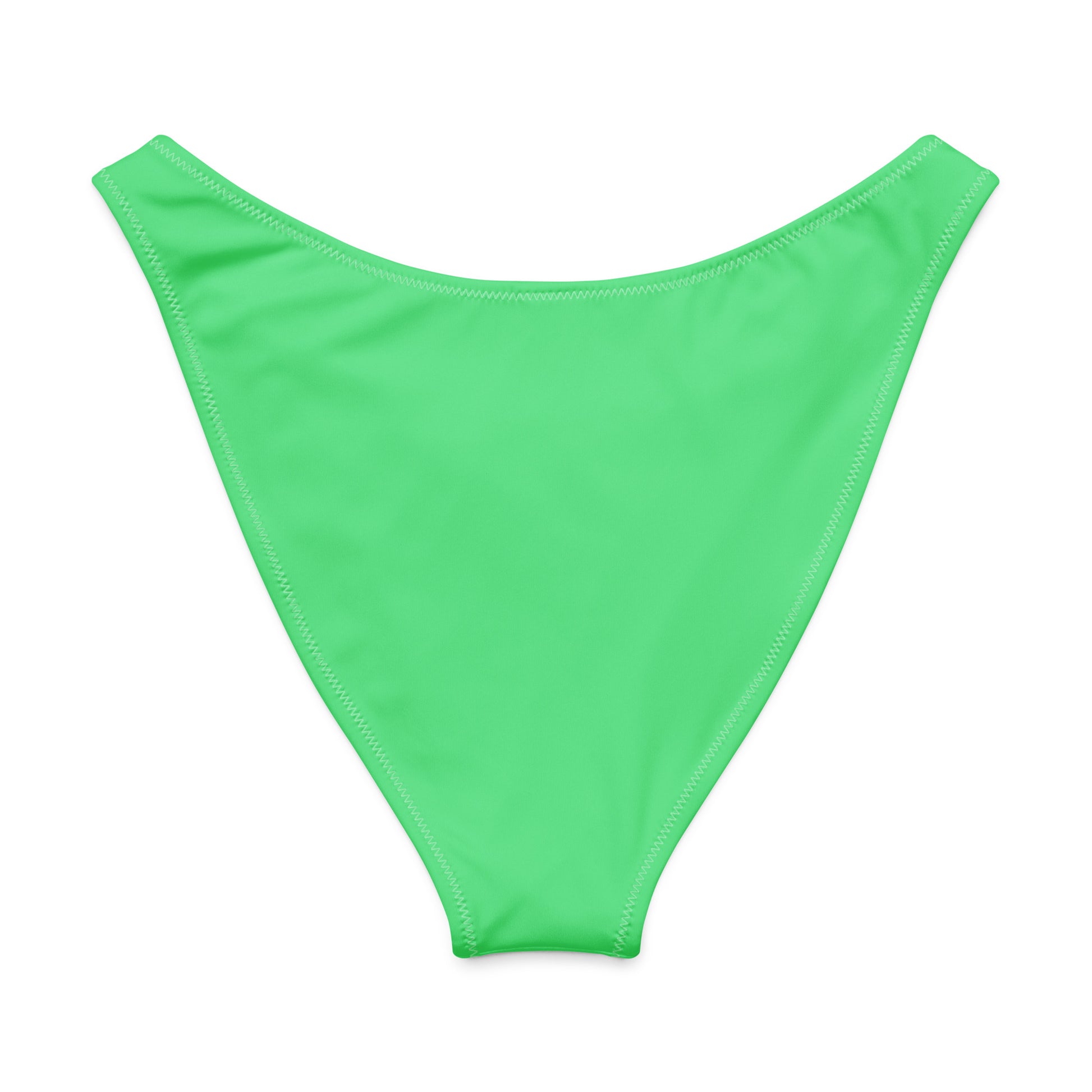 Back of mint-green bikini bottom.