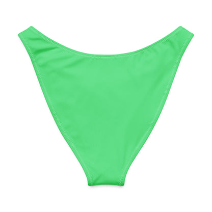 Back of mint-green bikini bottom.