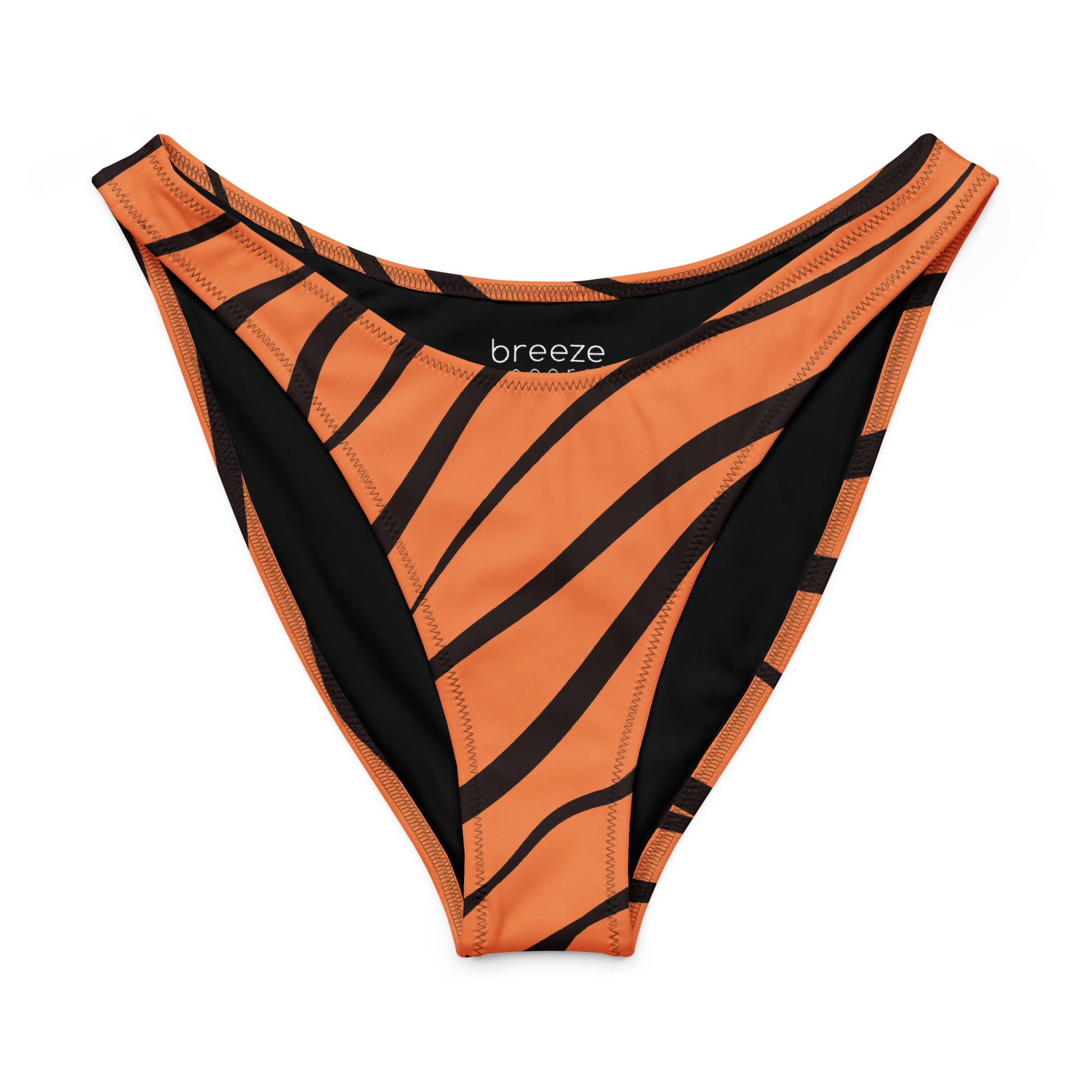 Bikini bottom with tiger-skin design.