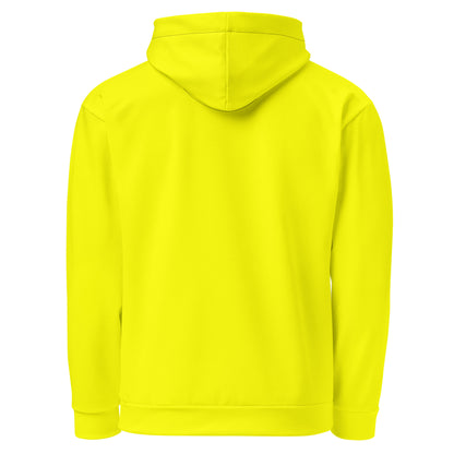 Back of yellow hoodie