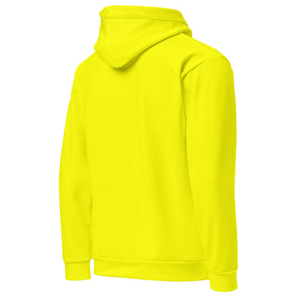 Back of yellow hoodie