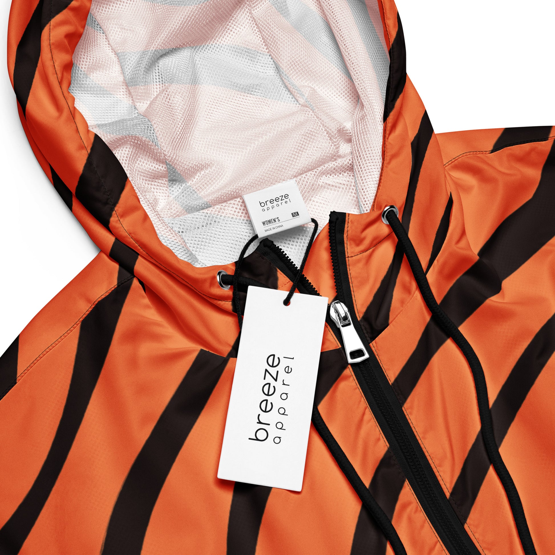 Jacket with tigerskin pattern.