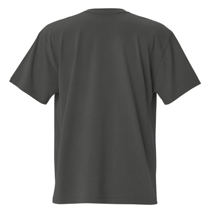 Plain back of gray t-shirt.