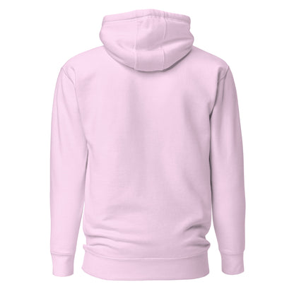 Plain back of lavender hoodie.