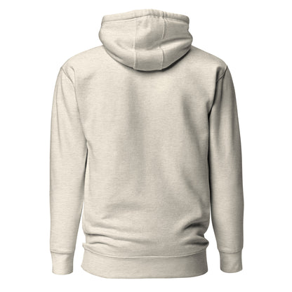 Plain back of gray hoodie.