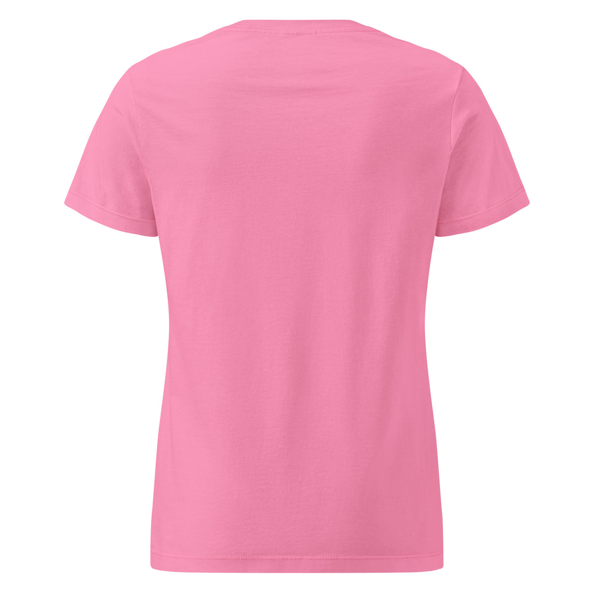 Plain back of pink t-shirt.