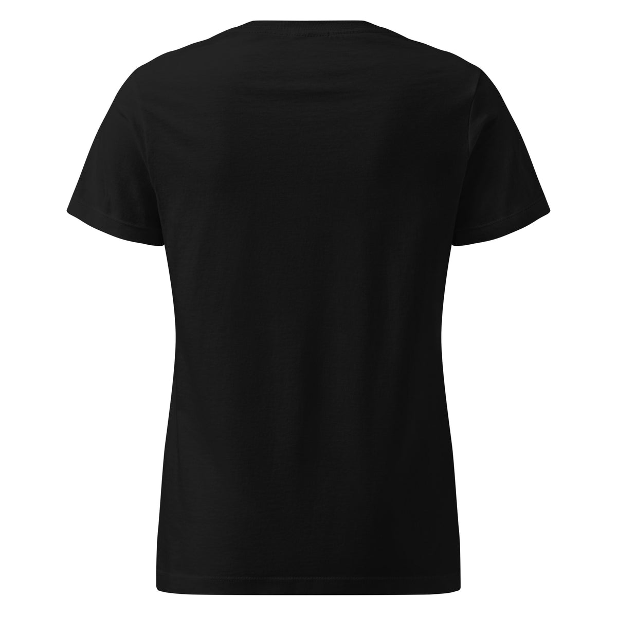 Plain back of black t-shirt
