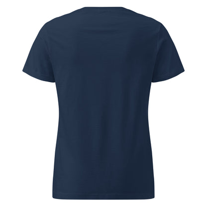 Plain back of navy t-shirt