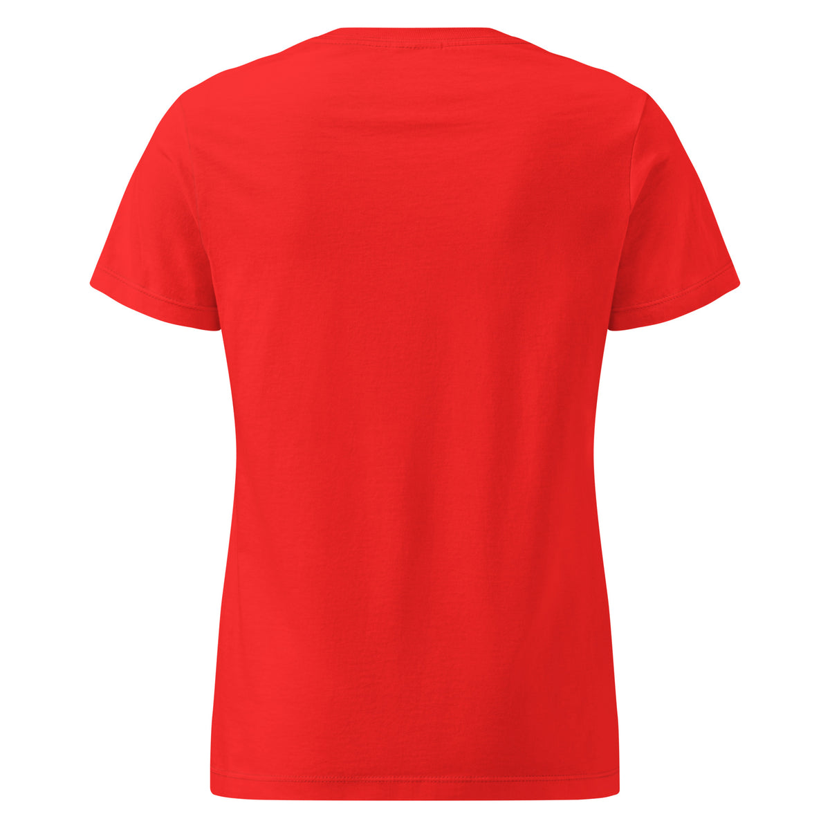 Plain back of red t-shirt.