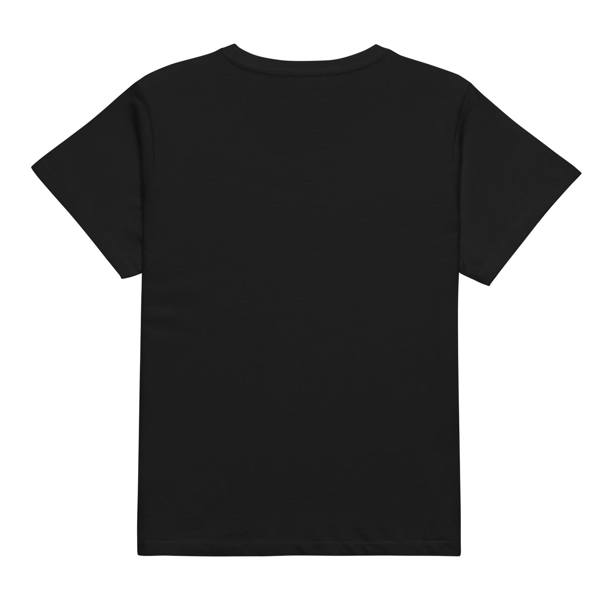 Plain back of black t-shirt
