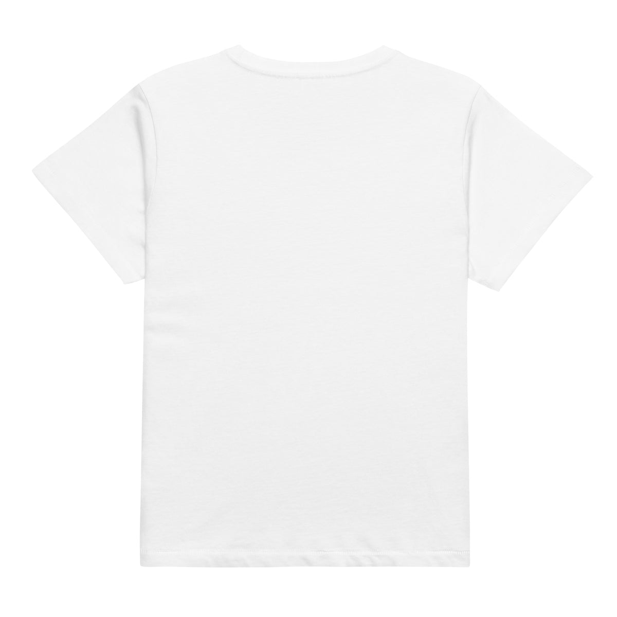 Plain back of white t-shirt