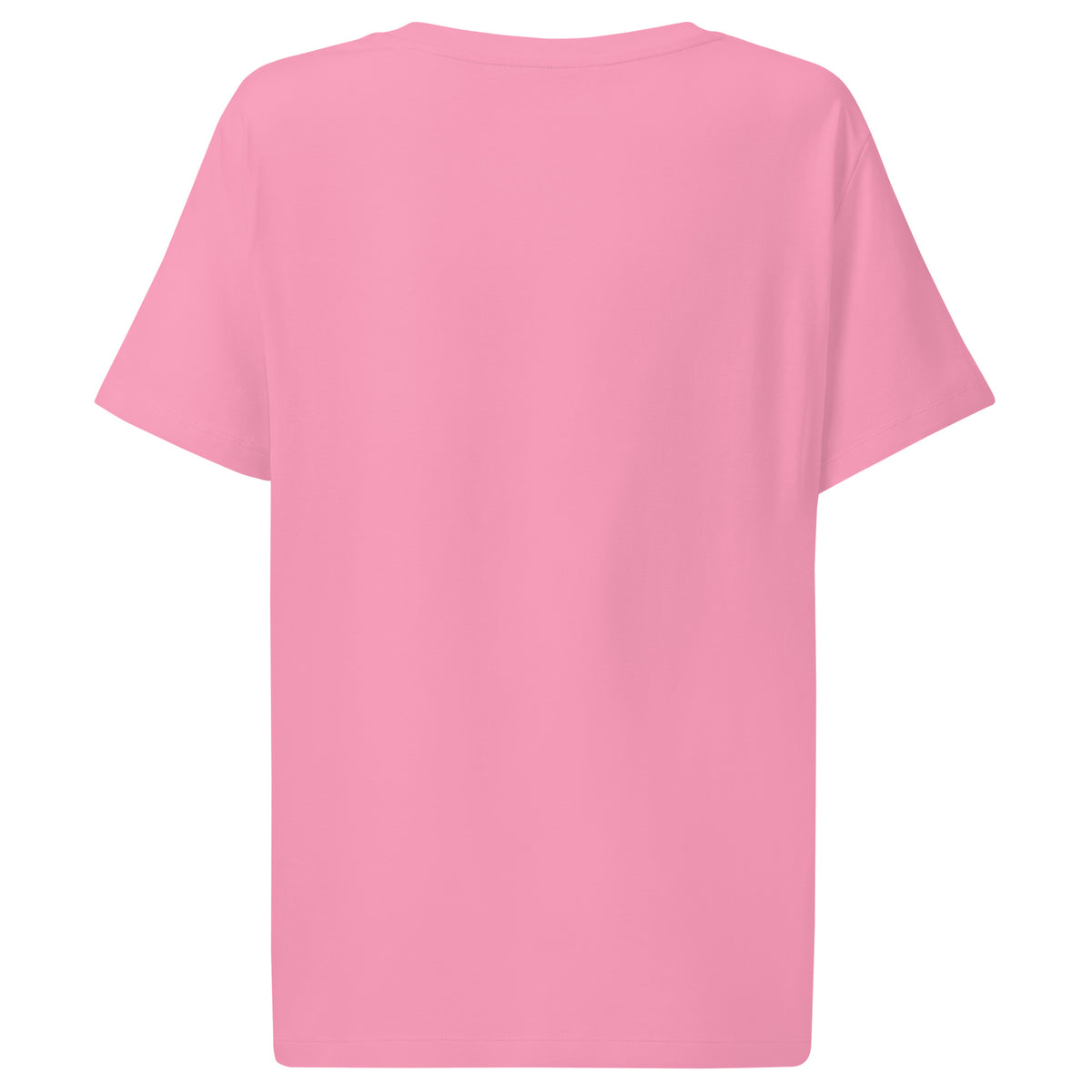 Plain back of pink t-shirt.