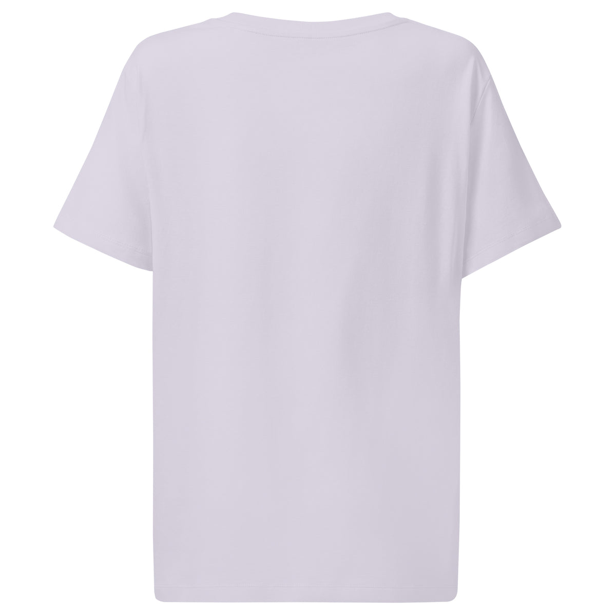 Plain back of lavender t-shirt