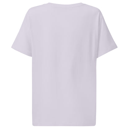 Plain back of lavender t-shirt