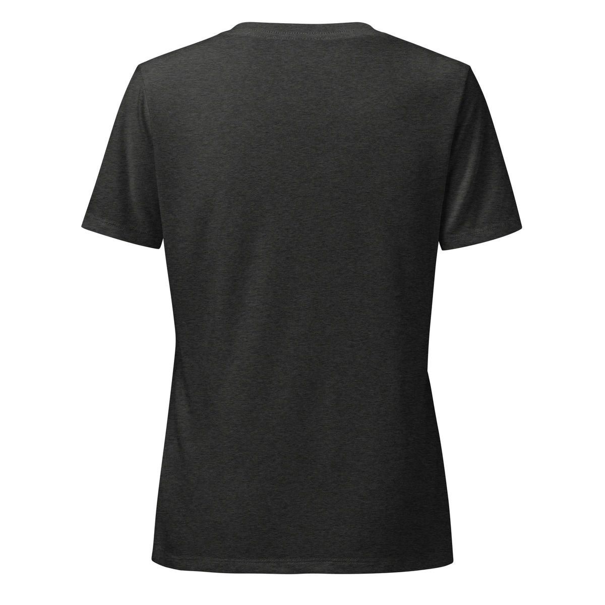 Plain back of gray t-shirt.