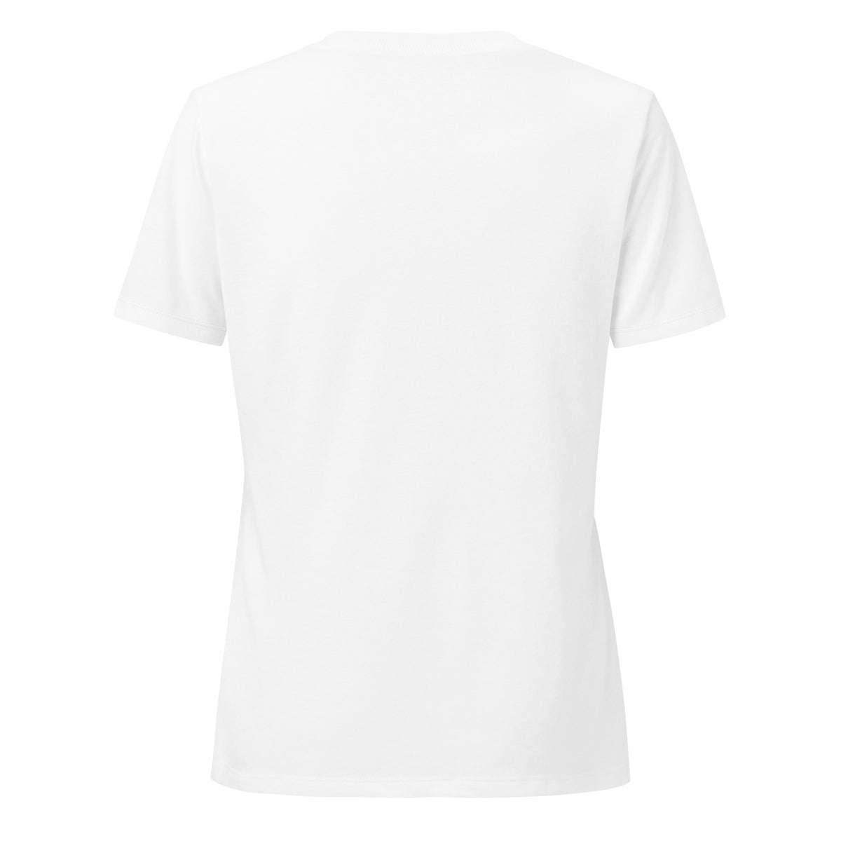 Plain back of white t-shirt.