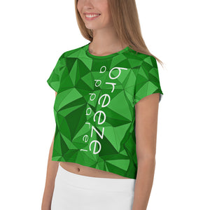 'VERDE' all-over crop top