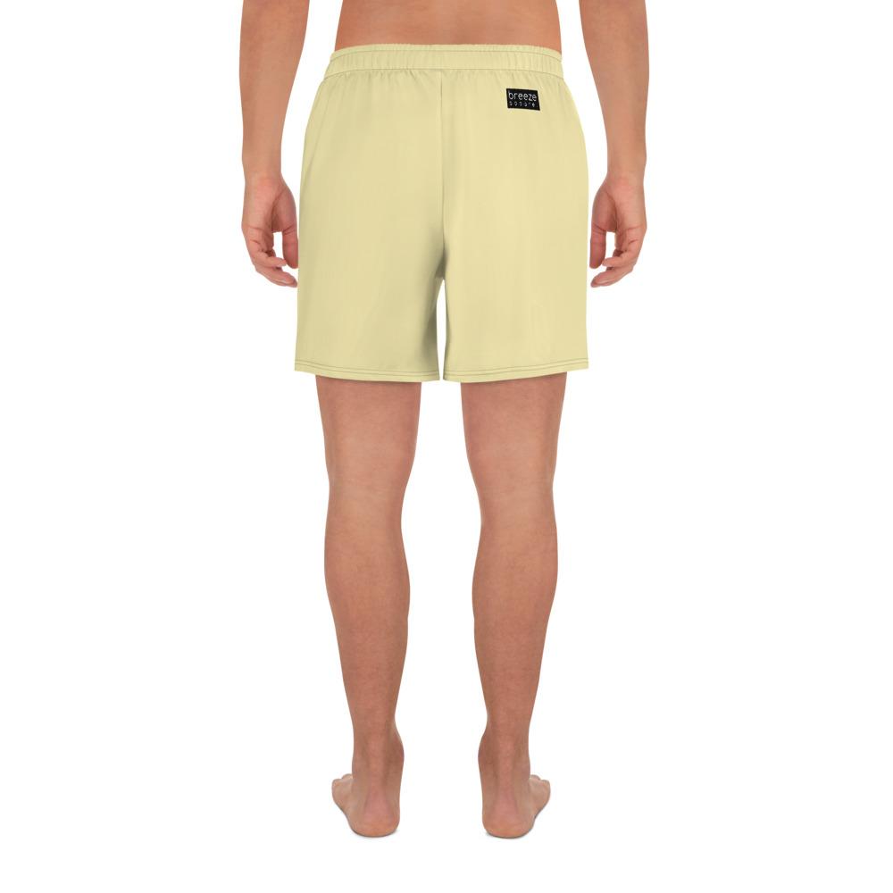 Men's tan athleisure shorts