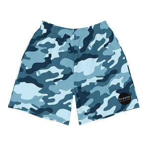 'Navy Camo' men's athleisure shorts