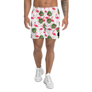 'Flamingos' men's athleisure shorts