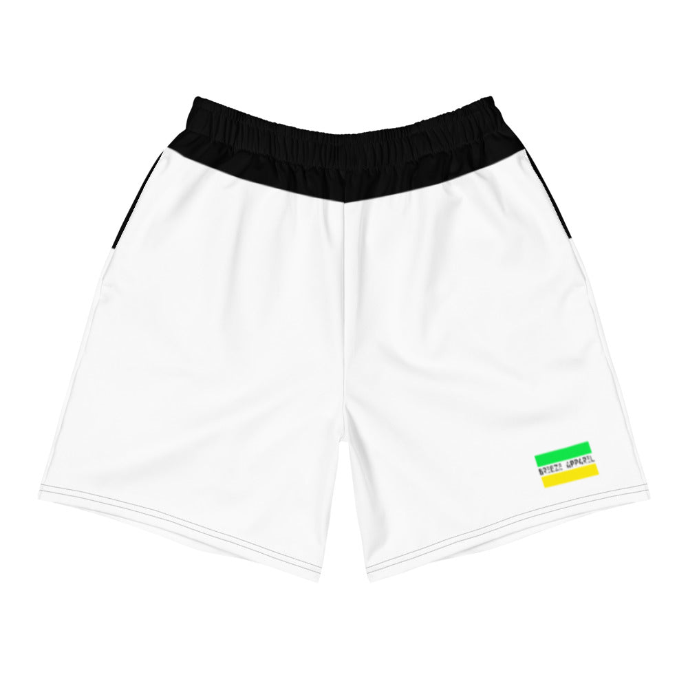 'Jamaican Logo' men's athleisure shorts (white)