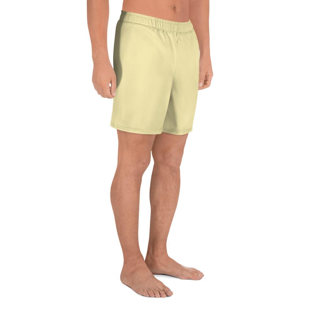 Men's tan athleisure shorts