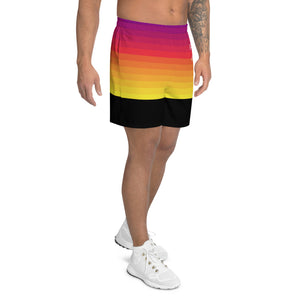 'Desert Sunset' men's athleisure shorts