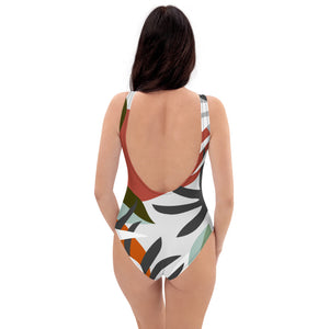 'Summer Blooms' one-piece swimsuit
