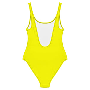 'Canary Yellow' one-piece swimsuit