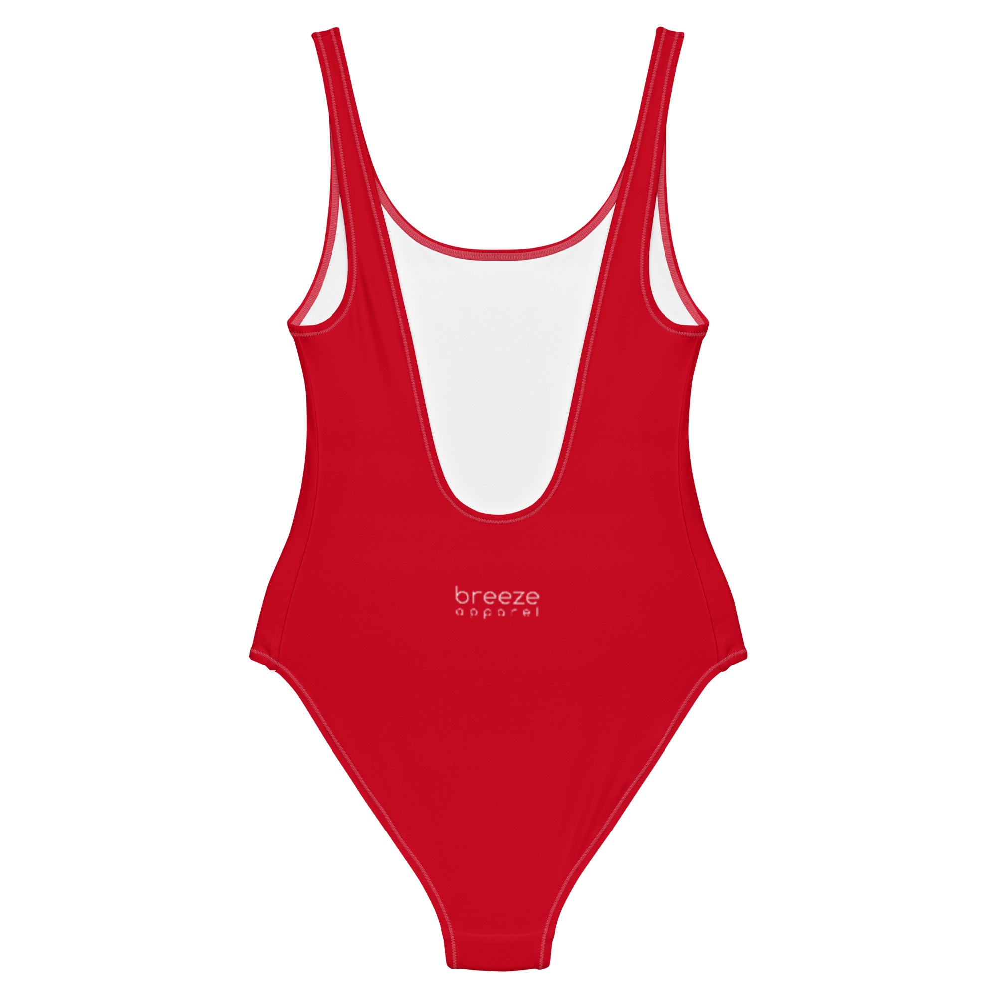 'Cherry Red' one-piece swimsuit