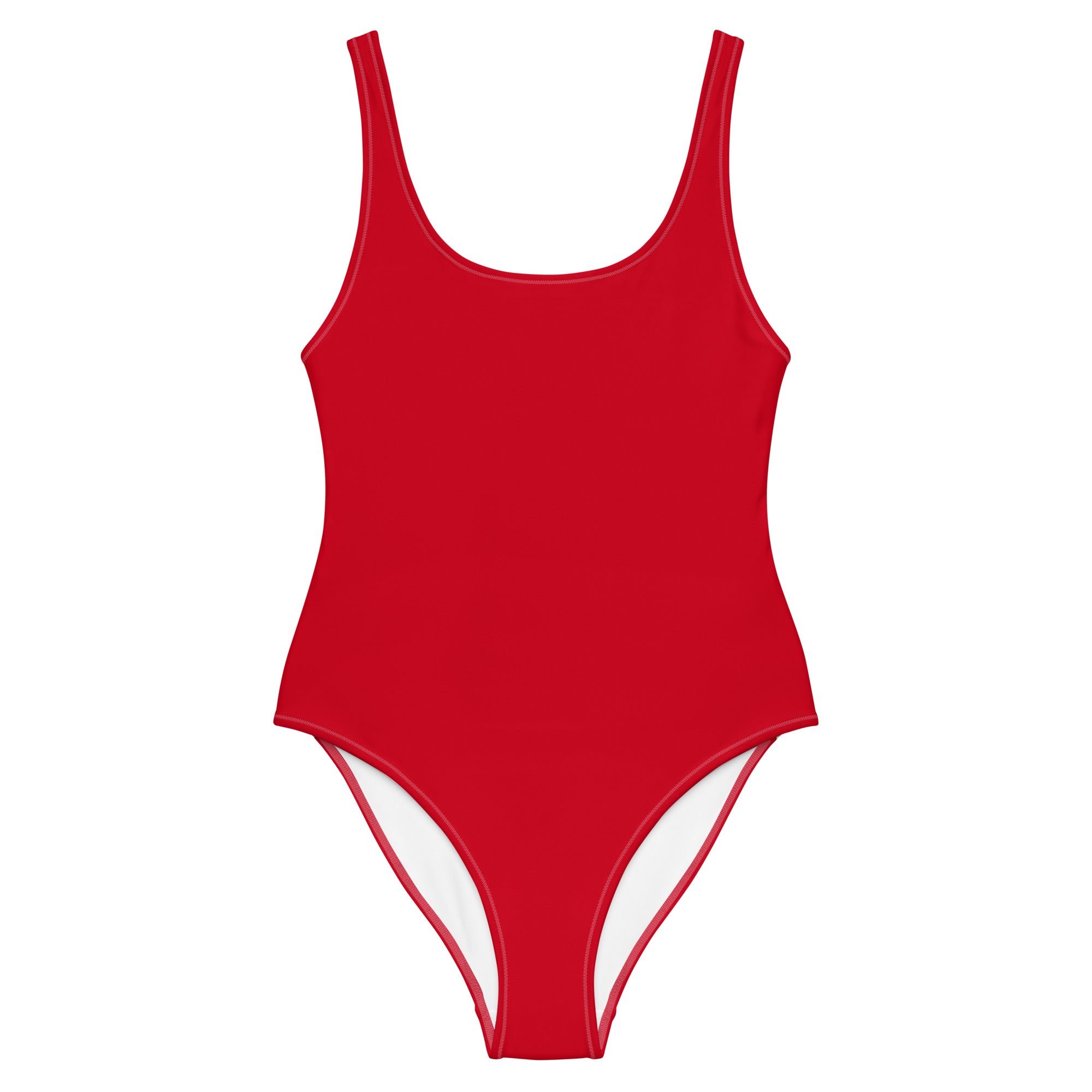 'Cherry Red' one-piece swimsuit