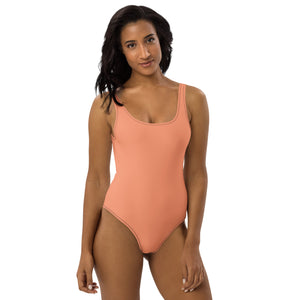 'Pastel Orange' one-piece swimsuit