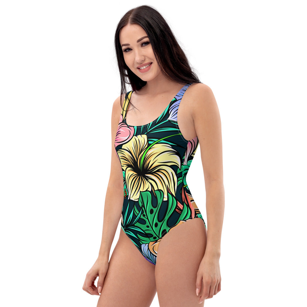 'Hibiscus' one-piece swimsuit