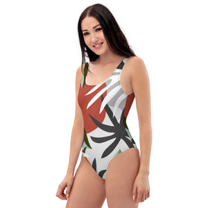 'Summer Blooms' one-piece swimsuit