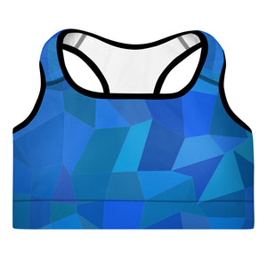 'AZUL' padded sports bra