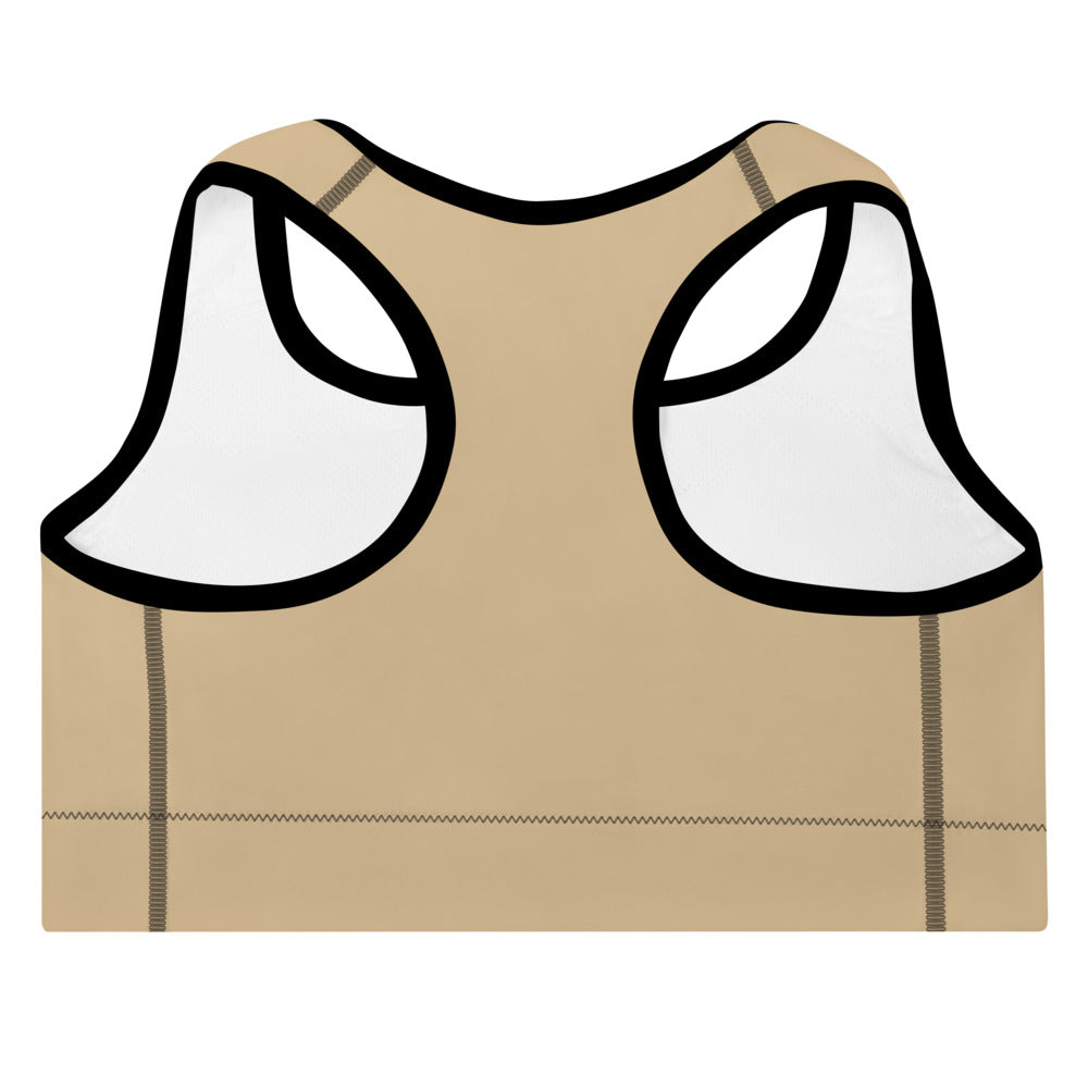 'Jamaican logo' padded sports bra