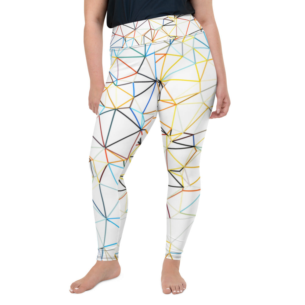 'Triangulum' plus-size yoga leggings