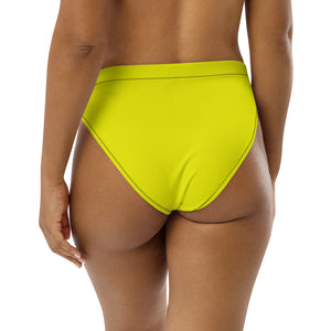 'Canary Yellow' high-waisted bikini bottom